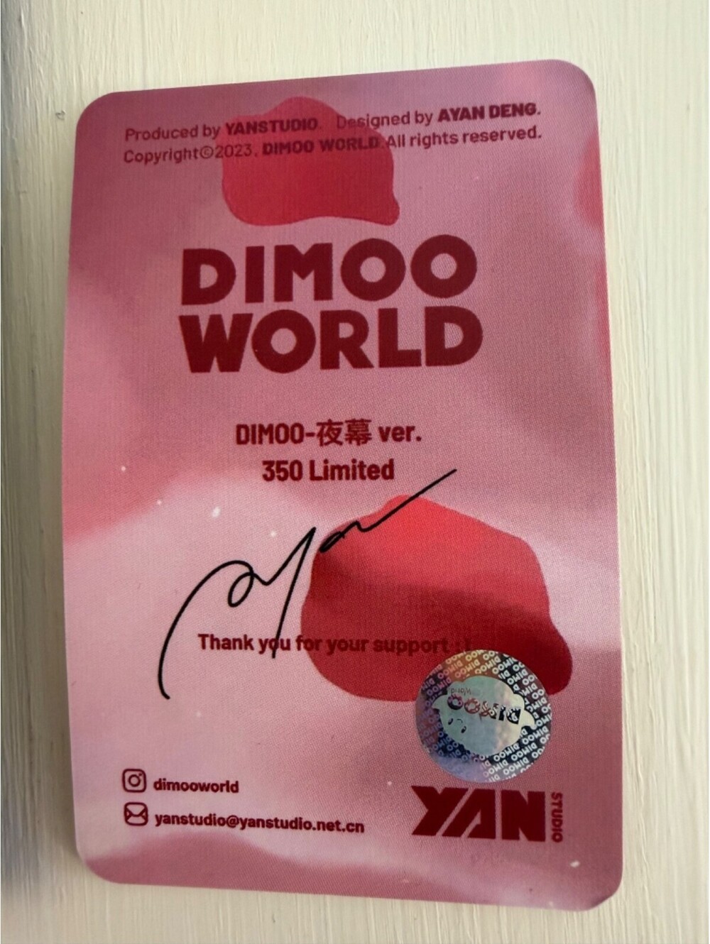 Pop Mart Dimoo Nightfall Super Limited Edition 2023 Rose NEW Open Box - Picture 5 of 9